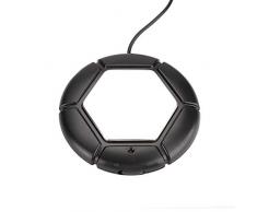 Fdit USB Scaldatazze Riscalda Bevande Scaldatazza tè Tazza di caffè Riscaldatore Piattaforma Pad Riscaldamento Sottobicchiere con Presa Scaldino per Scaldini USB Desktop(Nero)