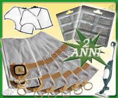 Kit 12 Sacchetti Compatibili Per Vorwerk Folletto VK140/150 + 12 Profumini + 2 Filtri Griglia Motore - Garanzia 24 Mesi SG group