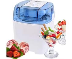 Gino Gelati IC-30W-A - Macchina 4 in 1 per gelato, frozen yogurt e frappè, con glacette