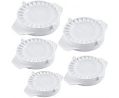 LAEMALLS 5 pz Stampo per Ravioli/Pierogi, Dough Wraper Press Forme per Pasta in plastica, Multifunzione Utensili per Panzerotti, Crostata, Biscotti, Pierogi, Pasta, Gnocchi, Ravioli, Tortelli#4