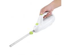 Mutuer Coltello elettrico, coltello da pane elettrico da cucina Tagliacarne automatico per toast Lama in acciaio inossidabile per intaglio di carni, pollame, pane (220-240V)