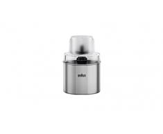 Braun Accessorio Macina Caffè Macina Spezie MQS270SI Adatto per Minipimer MultiQuick serie MQ7X, MQ7WH, MQ9 con Sistema Easy Click Plus, Tecnologia Tedesca, Ciotola e lame in Acciaio inox