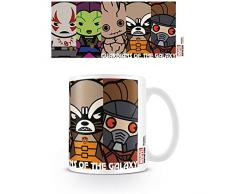Marvel Kawaii Guardians Tazza in ceramica, multicolore