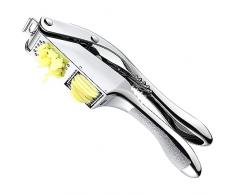 Affettatrice Per Aglio, Tritacarne In Acciaio Inossidabile Con Design A Gancio, Spremiaglio Portatile Antiruggine Con Manico Antiscivolo, Frantoio Leggero Per Aglio Allo Zenzero Per Cucina Domestica