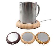 BESTONZON Scaldatazze Elettrico USB (Grano legnoso Leggero)