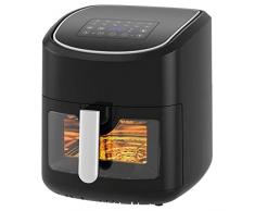 Melchioni Family GAIA, Friggitrice ad aria, Capacità 8L/2,5kg, Display touch screen, Cassetto con finestra, Timer 1/60 minuti, 13 programmi preimpostati, 50-200°C, Contenitore antiaderente, 1800 W