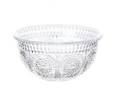 DITUDO Ciotola in vetro Ciotola for punch in rilievo Piatto for condimenti Ciotola for dessert in vetro Ciotole for dessert Ciotola in cristallo con servizio floreale in rilievo