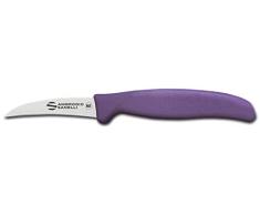Sanelli Ambrogio S691.007P Ambrogio Sanelli-Supra Coltello Verdura. Manico Ergonomico in Polipropilene, Colore: Viola. Lama: Ricurva, in Acciao Nitro-B Inox allazoto. Cm: 7, Stainless Steel