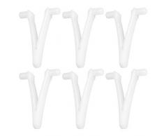 Fdit1 6PCS Clip per Farfalla da Piscina per Piscina Spa Spazzola per Foglie Rastrello per Foglie Scrematrice Testata per la Pulizia della Piscina