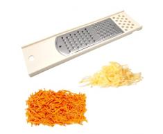 Powersell Grattugia Formaggio Manuale, Mandolina Grossolana e Fine, Zester per Grana, Parmigiano, Agrumi, Limone, Zenzero, Cioccolato, Frutta Verdure, Carote, Acciaio Inox Lavabile in Lavastoviglie