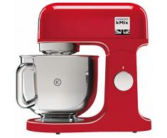 Kenwood KMX750AR Impastatrice Planetaria Kitchen Machine kMix, Robot da Cucina Mixer, 1000 W, 5 Litri, Acciaio, Plastica, Rosso