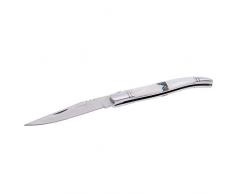 LAGUIOLE - Coltello pieghevole Manico in madreperla Per uso quotidiano - Confezione regalo - acciaio inossidabile - bianco