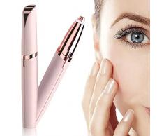 Epilatore Delle Sopracciglia Epilatore Sopracciglia Donna,Epilatore Viso Donna Indolore Flawless Mini Epilatore Indolore Rasoio Elettrico Hair Remover con LED e USB Per Corpo, viso e Sopracciglia