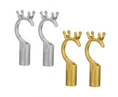 Cabilock 4Pcs Stendibiancheria Stendibiancheria Gancio Asta Telescopica Retractil De Casa Gadget Testine di Ricambio per Palo Retrattile Appendiabiti Asta Appendiabiti in Plastica