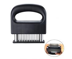 Inteneritore di carne Steaker con 48 ago affilato, Batticarne, Ago Inteneritore per Carne, Tenderizer per Carne, Aghi per intenerire la Carne a 48 Lame Ultra Affilate per Manzo, Pollo, Maiale