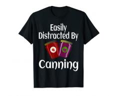 Divertente facilmente distratto dallinscatolamento conserva lalimento del barattolo di marmellata Maglietta