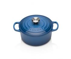 Le Creuset Evolution Cocotte in Ghisa Rotonda, 18 cm, Blu Marsiglia