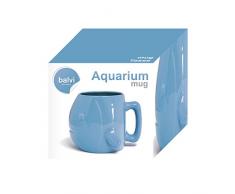 Balvi Tazza Fish Colore Blu Tazza a Forma di Pesce e con Grande capacità Adatto per lavastoviglie e microonde Ceramica 500 ml