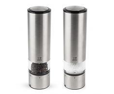 Peugeot 2/27162 - Set di macina Pepe e Sale Elis Sense, in Acciaio Inox, uSelect, 20 cm, con Luce e sensore Automatico