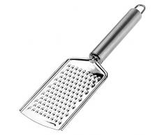 KADAX, grattugia in acciaio inox, grattugia da cucina con comoda impugnatura, grattugia per verdure, frutta, carote, aglio, cipolle, formaggio, zenzero, parmigiano (per grattugia grossolana)