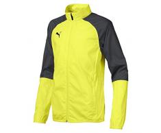 Puma Cup Sideline Woven Core, Giacca Unisex Bambini, Fizzy Yellow/Asphalt, 176