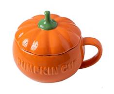 500ml Creativo Zucca Tazze di Caffè Carino Ceramica Latte Tazza Con Coperchio Colazione Farina dAvena Yogurt Tazza Divertente