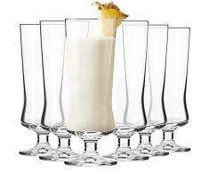 Krosno Alti Pina Colada Bicchieri Cocktail Vetro Coppa | Set di 6 | 300 ML | Collezione Avant-Garde | Ideale per la Casa, il Ristorante, Feste e Ricevimenti | Adatto alla Lavastoviglie