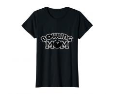 Donna Divertente Bowling Mamma Tee Ball Game Pins Ciotola Idea Regalo Perfetta Maglietta