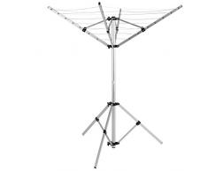 Stendibiancheria esterno, asciugatrice ombrello manopola portatile corda 16 M Stendino con 4 Braccio Supporto 3 piedi per giardino Campeggio
