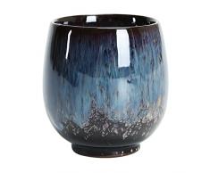 Folpus Ceramica Giapponese, 160 Ml Asiatica Senza Manico, Cinese Orientale, Ceramica, Tazza di Ceramica Matcha, Blu Reale