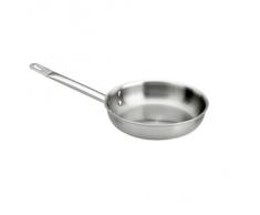 Paderno 12514-24 Padella 1 Manico, 24 cm, Acciaio Inox