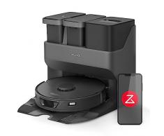 roborock S7 Max Ultra Robot Aspirapolvere con Base Autosvuotante/Autolavante/Autoasciugante/Autorigenerante/Autopulente (5500 Pa, Prevenzione Attiva Degli Ostacoli, App/Controllo Vocale),Nero