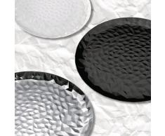 Alessi CR03/40 Joy n. 3 Vassoio Rotondo, Acciaio Inossidabile 18/10, Argento