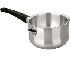 Ibili Nuovo bagnomaria bagnomaria Scodella piÃ¹ Caldo crogiolo con con Grip Nero