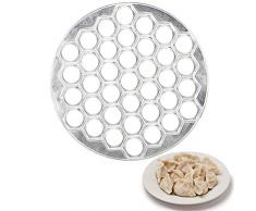 37 Fori Stampo Gnocchi Ravioli Stampo Ravioli Maker 37 Fori Stampo per Ravioli Stampo per Pasta Lega di Alluminio Gnocchi Maker Strumenti Pasticceria Attrezzo per Fai da Te Cucina Cottura in Forno