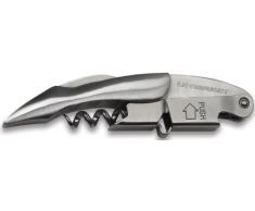 LE CREUSET WT110S Cavatappi Sommelier a Doppia Leva, Stappatura di Bottiglie di Vino, Acciaio Inox, Argento