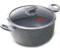 CASSERUOLA REGINA DI PIETRA CM.26 CON COPERCHIO VETRO