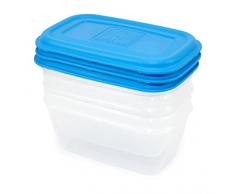 giostyle Set 3 Contenitori Ermetici Rettangolari, Capacità 0,5L