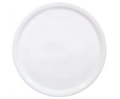 Saturnia Napoli Set Piatti Pizza, Porcellana, Bianco, 1, 6 unità