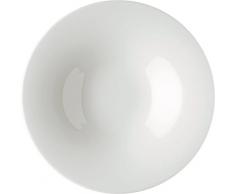 Alessi TI05/2 KU Piatto Fondo, Porcellana, Bianco, 4 Pezzi