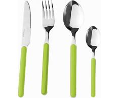 Brunner Delice Set di Posate da Campeggio, Confezione da 16 Pezzi, Verde