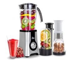 Uten Mini Frullatore Smoothie, 5 in 1 Blender Juicer, Mini Blender, Juicer per Frullato, Fucco di Frutta e Verdura, 22.000 Giri/Minuto, 220W, Senza BPA