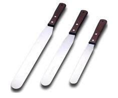 Spatola Pasticceria in Acciaio Inossidabile Cucina Set Cuoco Spatola per Dolci Spatole Decorazione Torte Spatole per Pasticceria