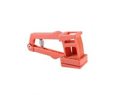 Affettatrice per aglio manuale in acciaio inossidabile spremere da cucina tritatutto per zenzero a molla spremiagrumi palmare strumento per affettare, arancia