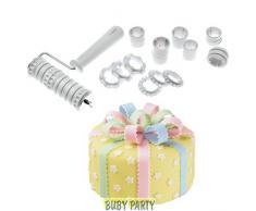 Rullo tagliapasta decorativo per fondente della Modecor