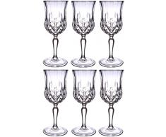 RCR Set 6 Bicchieri da Vino in Cristallo Opera Design