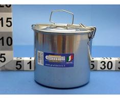 Gnali taglia piccola pentola di acciaio INOX per cibo con piatto 14Â cm