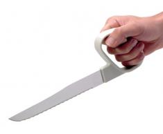 Patterson Medical - Coltello seghettato Reflex con maniglia, 20 cm (8")