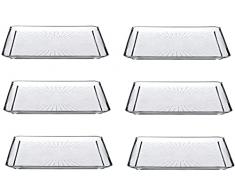 Pasabahce Madlen Vassoio in Vetro Quadrato, cm24