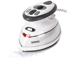 Duronic SI3 Mini Ferro da Stiro – Ferro da viaggio a vapore 400 W – Serbatoio 35 ml – Steamer portatile con base d’appoggio e borsello da viaggio – Ferro a vapore ideale per lavori di cucito, quilting